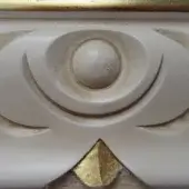 LBO-Stained White Lacquered with Gold